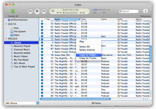 ipod extract for mac