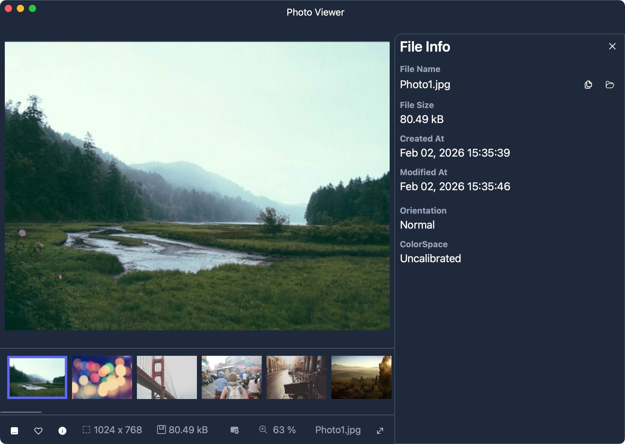 Janela do Visualizador de Imagens